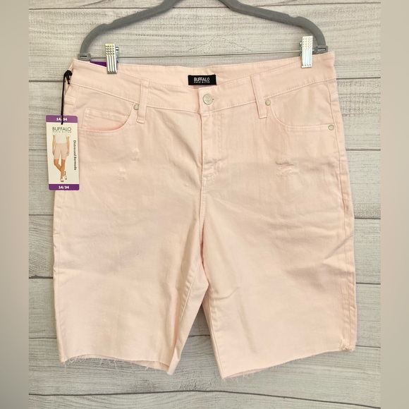 Buffalo David Bitton Pants - Buffalo David Bitton | NWT Women’s Mid-Rise Distressed Bermuda Shorts